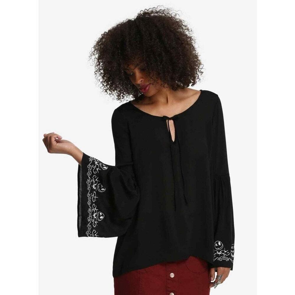 THE NIGHTMARE BEFORE CHRISTMAS BELL SLEEVE WOMEN'S TOP SIZE S/M